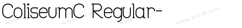 ColiseumC Regular字体转换
